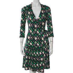 Classic Diane Von Furstenberg collared wrap dress